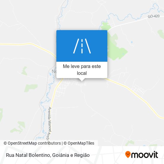 Rua Natal Bolentino mapa