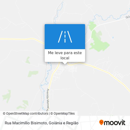 Rua Macimilio Bisimoto mapa