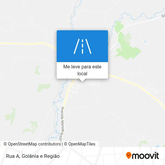 Rua A mapa