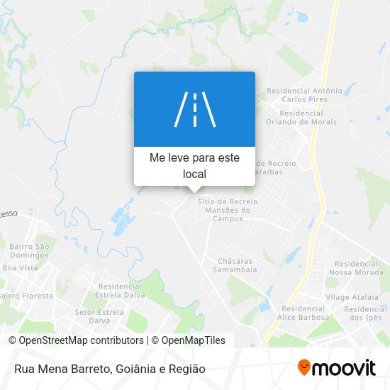 Rua Mena Barreto mapa