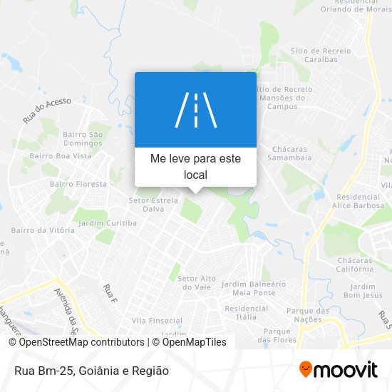 Rua Bm-25 mapa