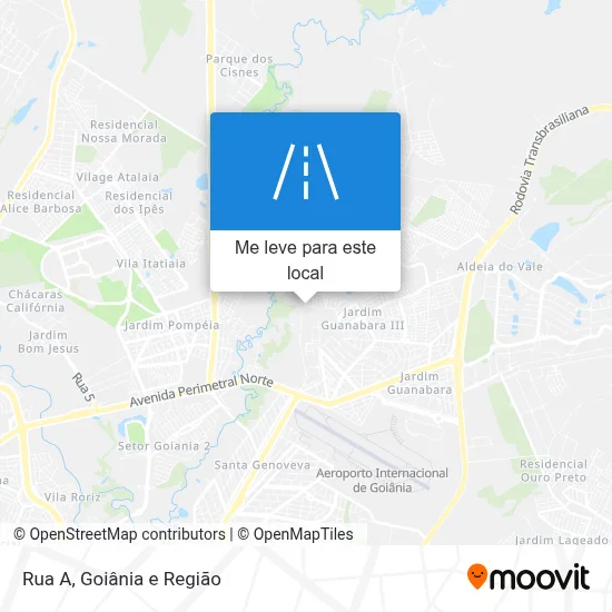 Rua A mapa