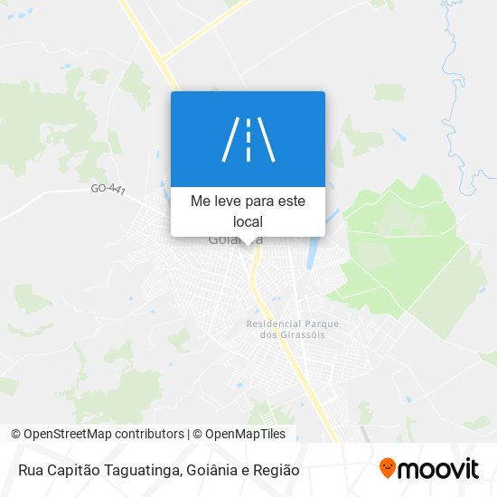 Rua Capitão Taguatinga mapa