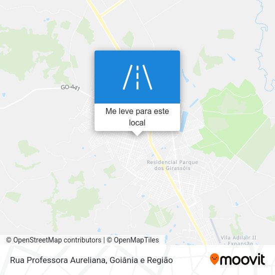 Rua Professora Aureliana mapa