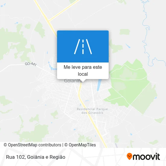 Rua 102 mapa