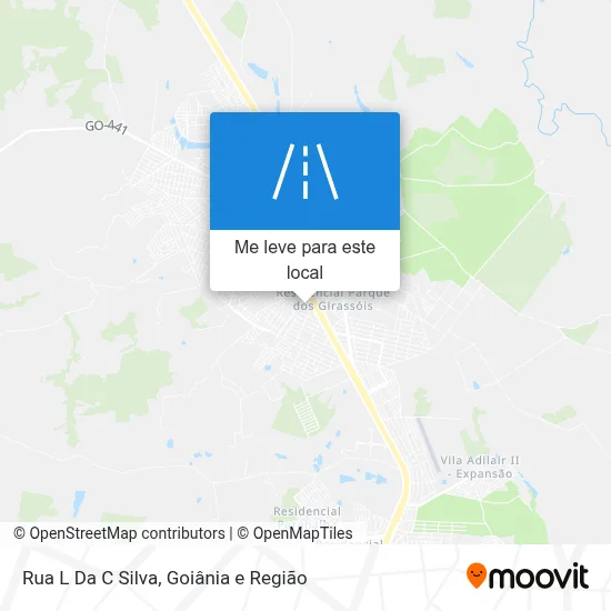 Rua L Da C Silva mapa