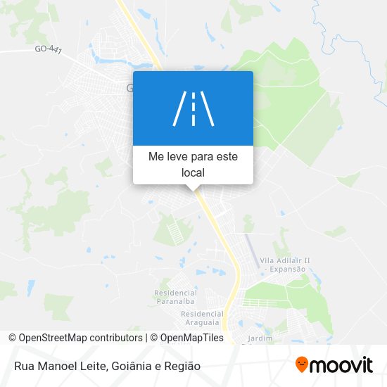 Rua Manoel Leite mapa