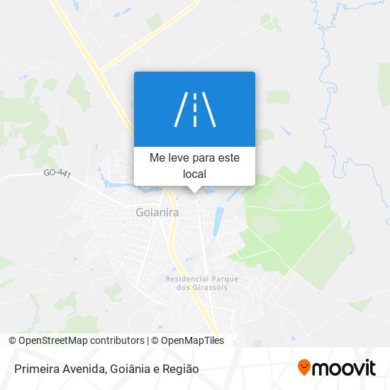 Primeira Avenida mapa