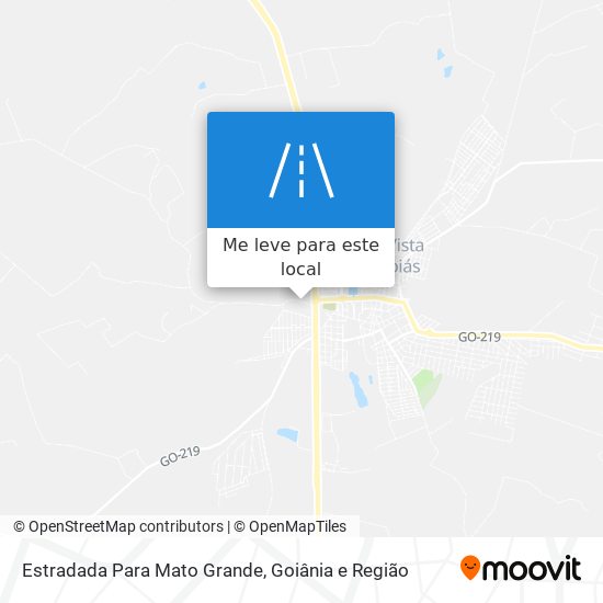 Estradada Para Mato Grande mapa