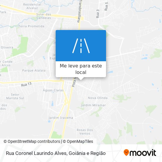 Rua Coronel Laurindo Alves mapa