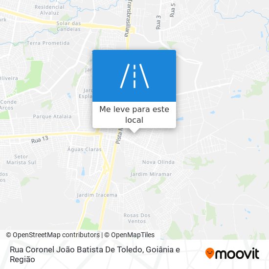 Rua Coronel João Batista De Toledo mapa