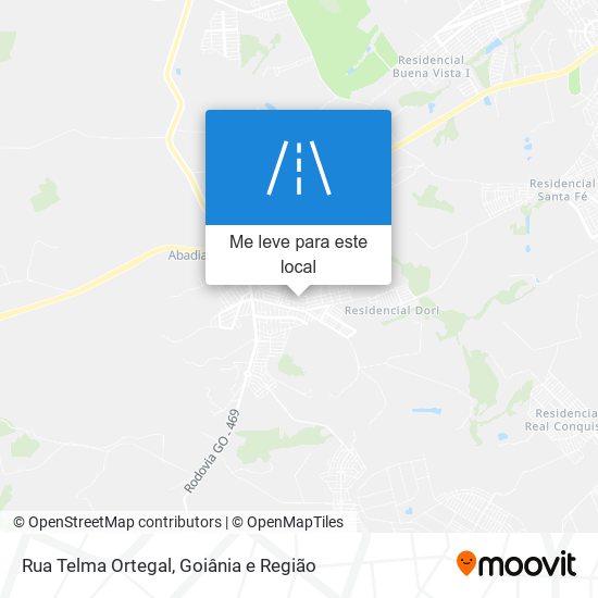 Rua Telma Ortegal mapa