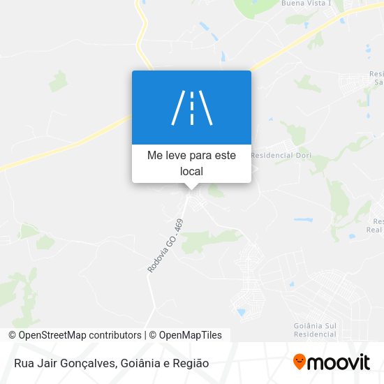 Rua Jair Gonçalves mapa