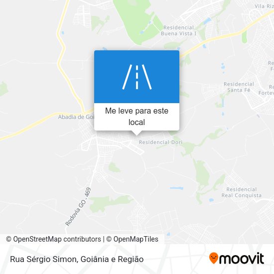 Rua Sérgio Simon mapa