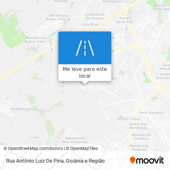 Rua Antônio Luiz De Pina mapa