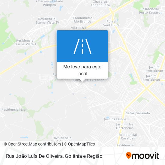 Rua João Luís De Oliveira mapa