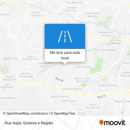 Rua Itajaí mapa