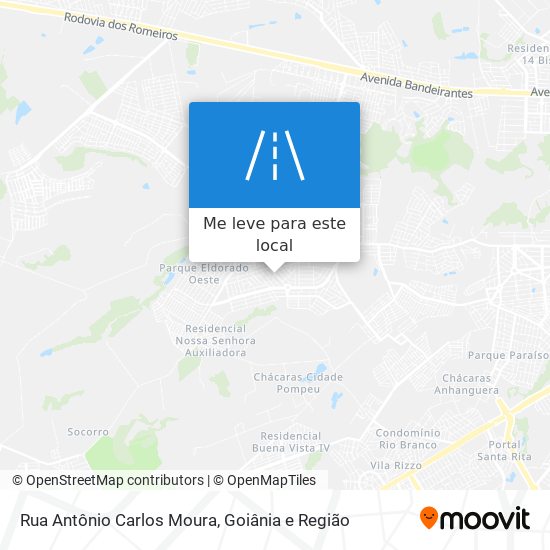 Rua Antônio Carlos Moura mapa