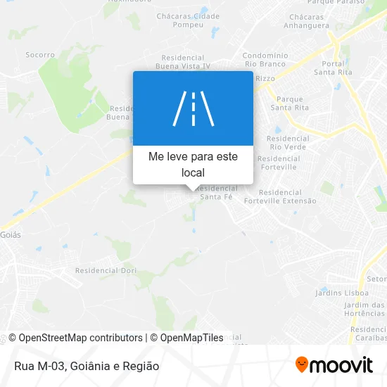 Rua M-03 mapa