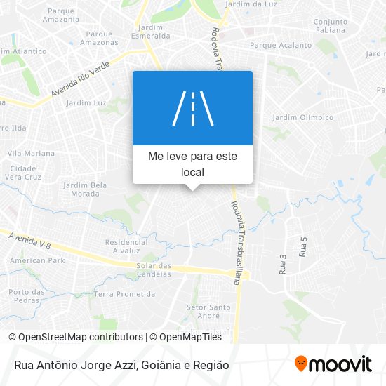 Rua Antônio Jorge Azzi mapa