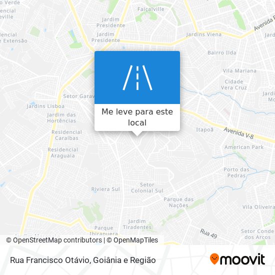 Rua Francisco Otávio mapa