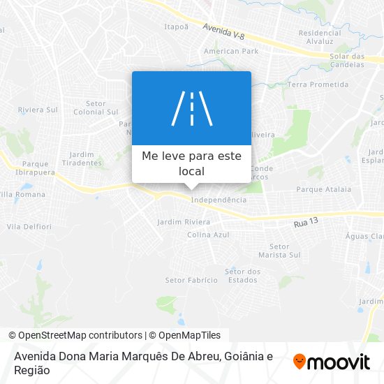 Avenida Dona Maria Marquês De Abreu mapa