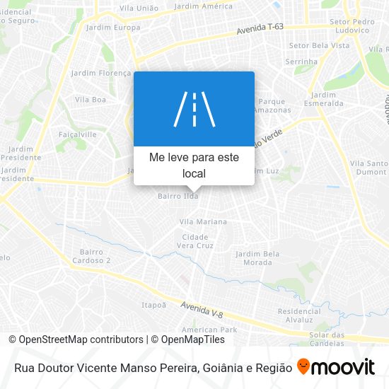 Rua Doutor Vicente Manso Pereira mapa