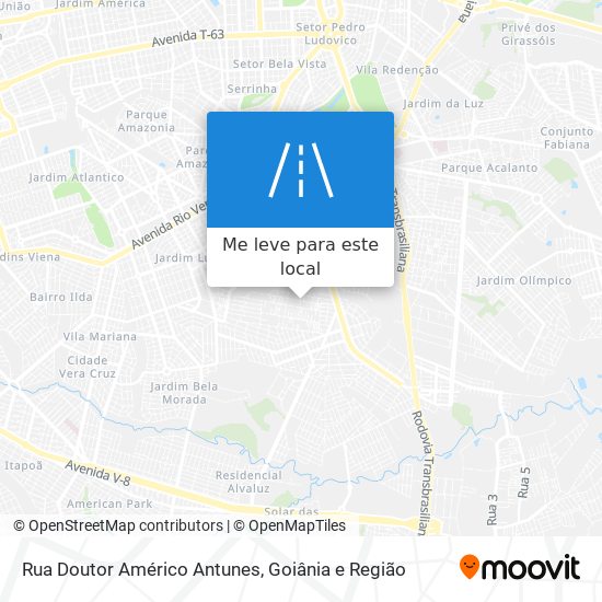 Rua Doutor Américo Antunes mapa