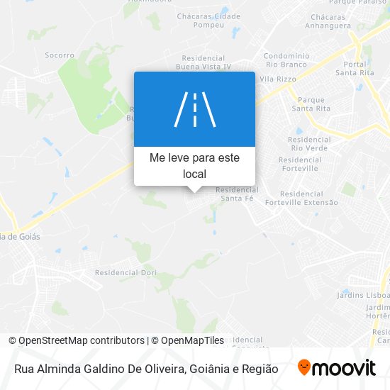 Rua Alminda Galdino De Oliveira mapa