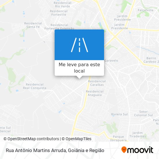Rua Antônio Martins Arruda mapa