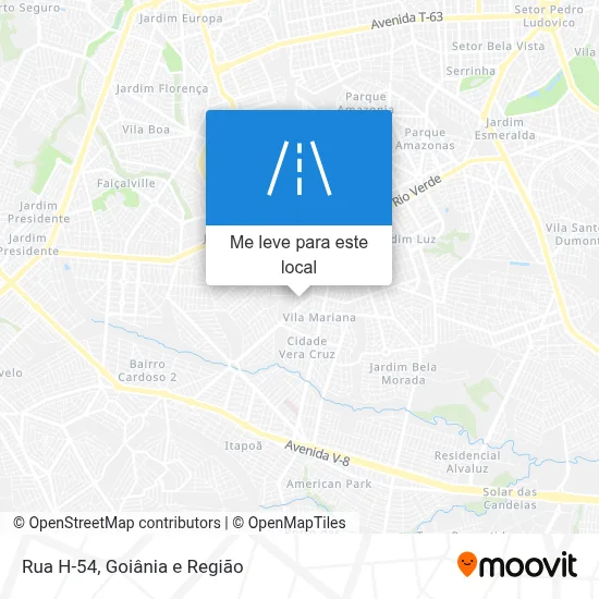 Rua H-54 mapa