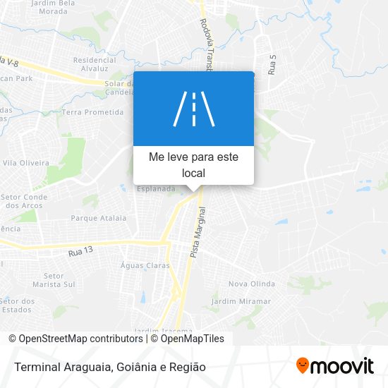 Terminal Araguaia mapa