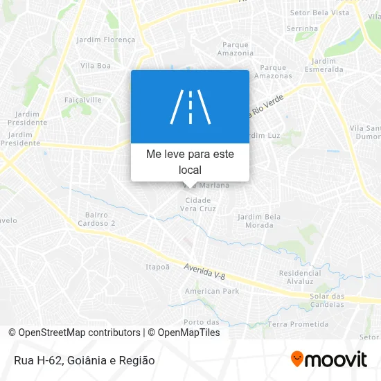 Rua H-62 mapa