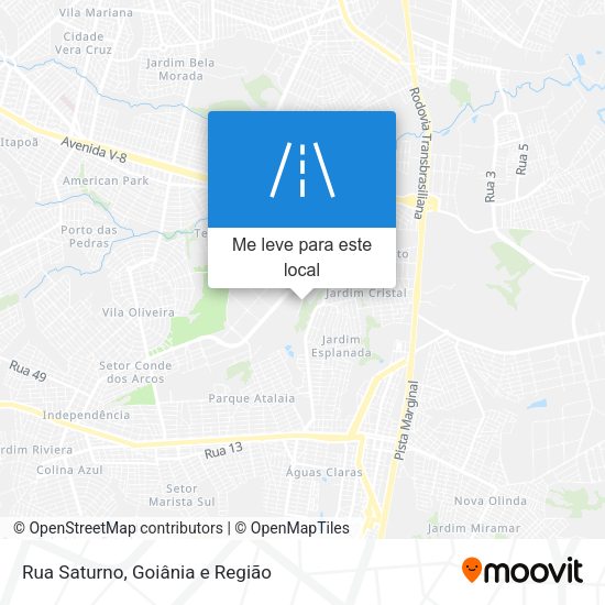 Rua Saturno mapa