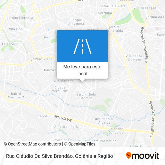 Rua Cláudio Da Silva Brandão mapa