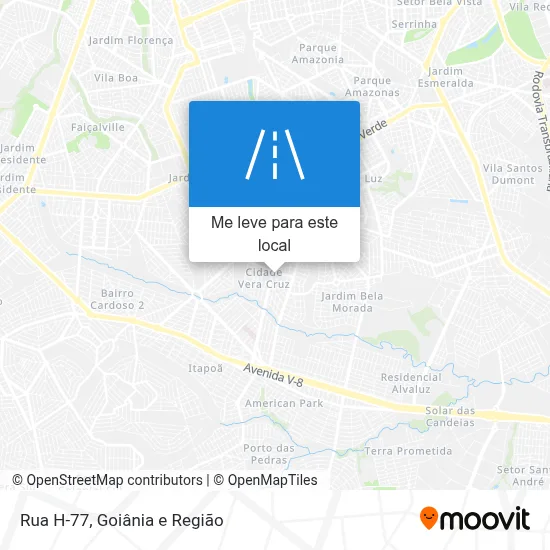 Rua H-77 mapa