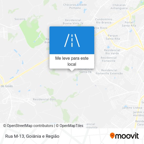 Rua M-13 mapa