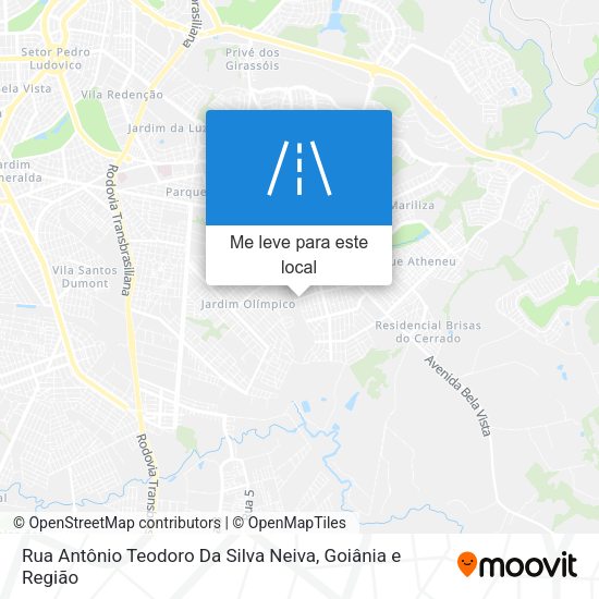 Rua Antônio Teodoro Da Silva Neiva mapa