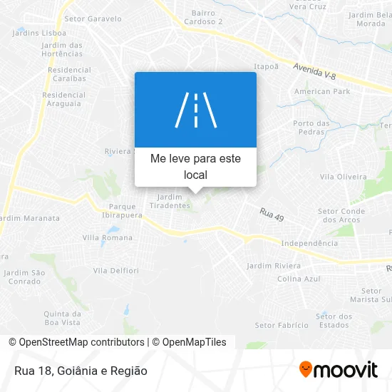 Rua 18 mapa