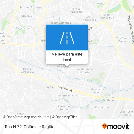 Rua H-72 mapa