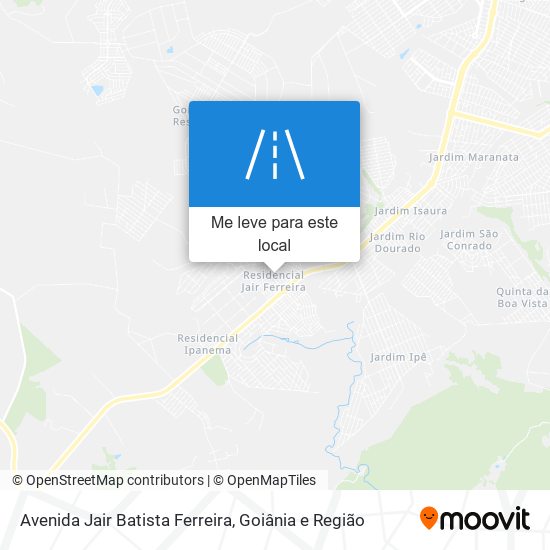 Avenida Jair Batista Ferreira mapa
