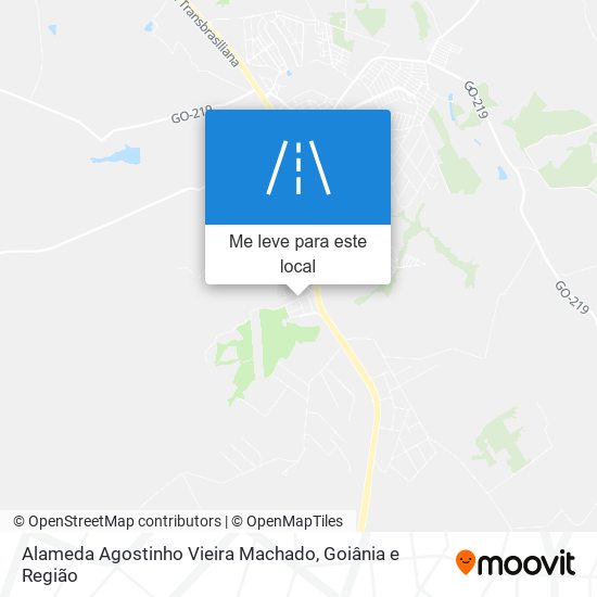 Alameda Agostinho Vieira Machado mapa