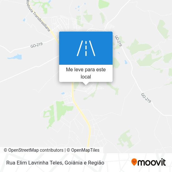 Rua Elim Lavrinha Teles mapa