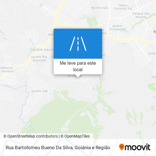 Rua Bartolomeu Bueno Da Silva mapa