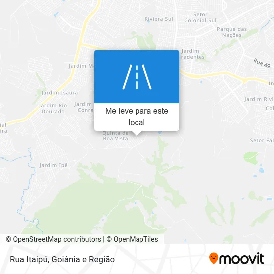 Rua Itaipú mapa