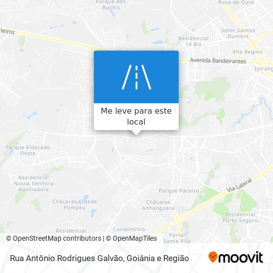 Rua Antônio Rodrigues Galvão mapa