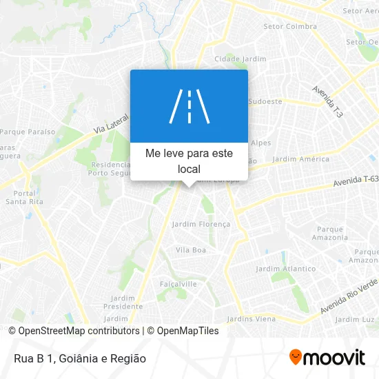 Rua B 1 mapa