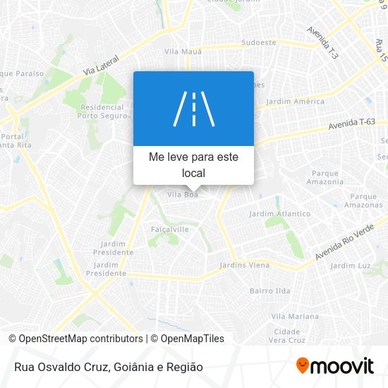 Rua Osvaldo Cruz mapa