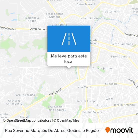 Rua Severino Marquês De Abreu mapa
