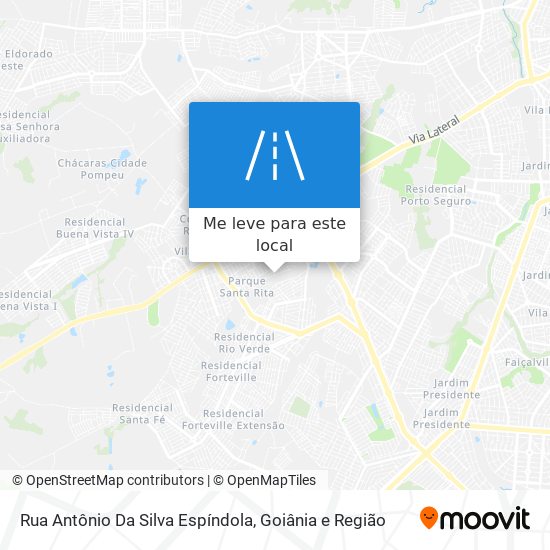 Rua Antônio Da Silva Espíndola mapa